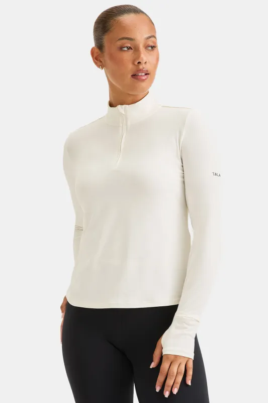 UltraLite Quarter Zip Jacket - Ivory sold by TALA