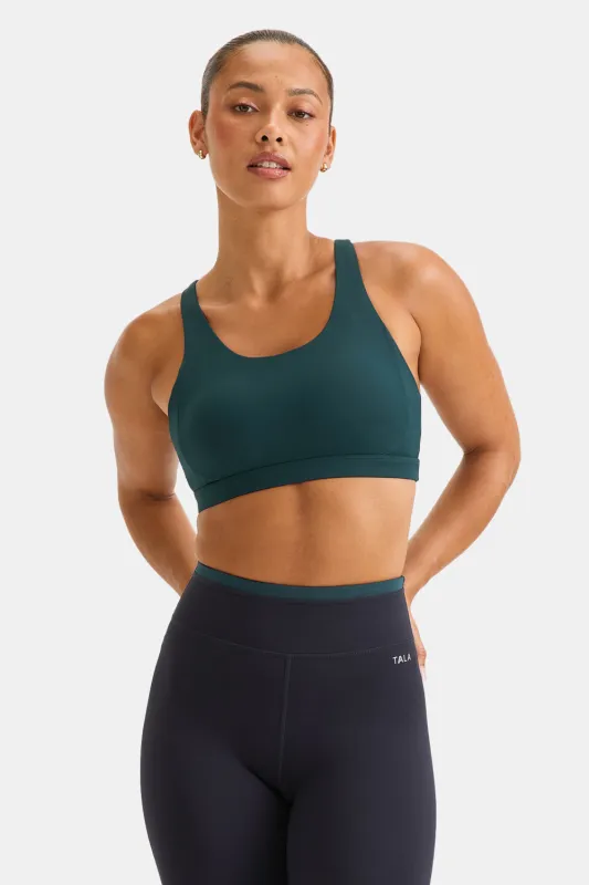 SkinLuxe Tank Sports Bra - Rich Teal sold by TALA