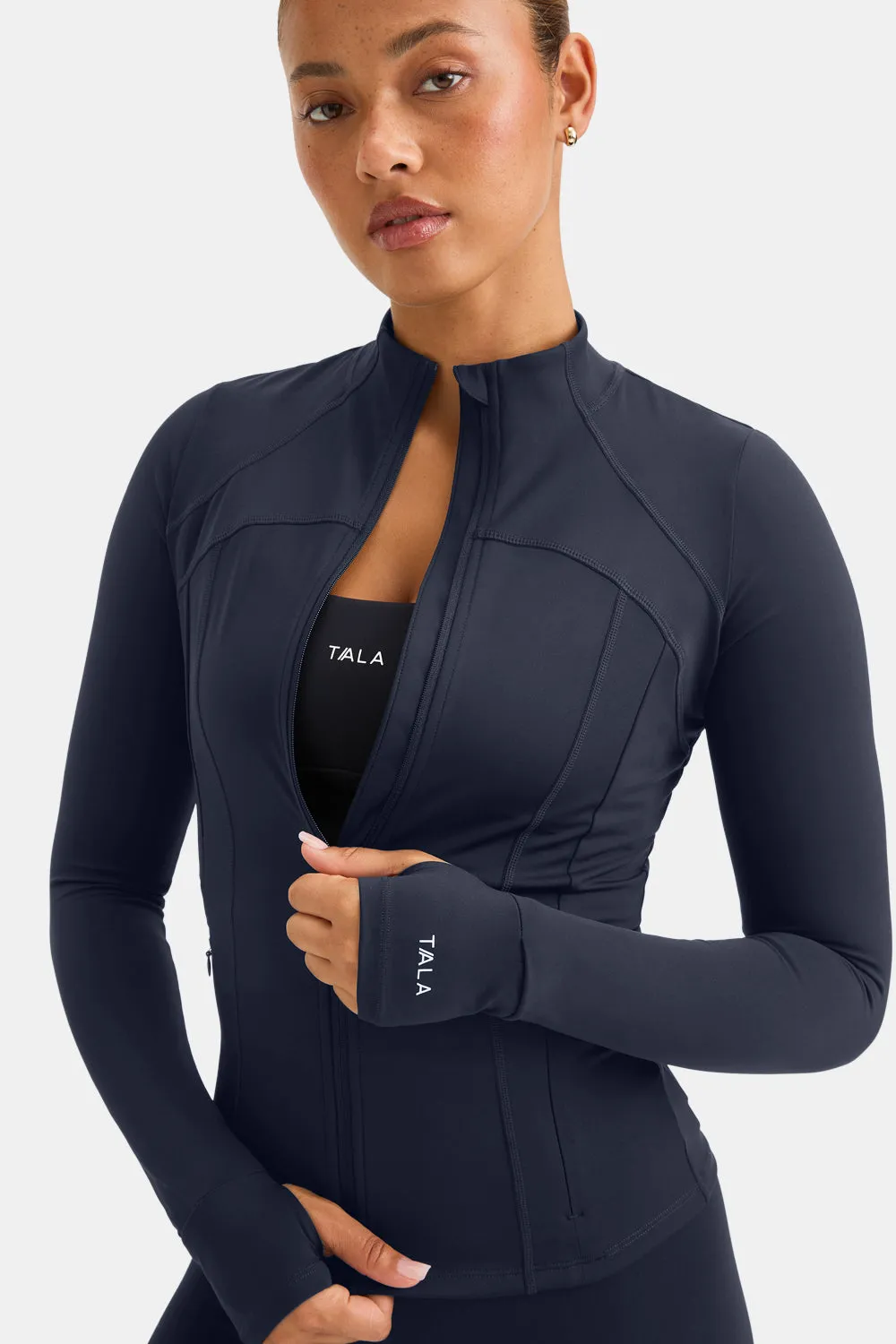 SkinLuxe Running Jacket - Midnight Navy sold by TALA product image thumbnail 3