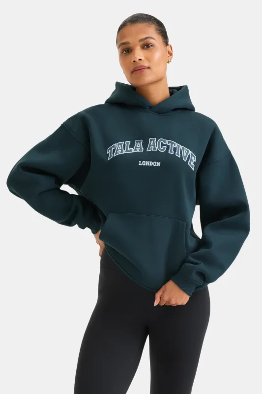 TALA Active Applique Hoodie - Teal sold by TALA