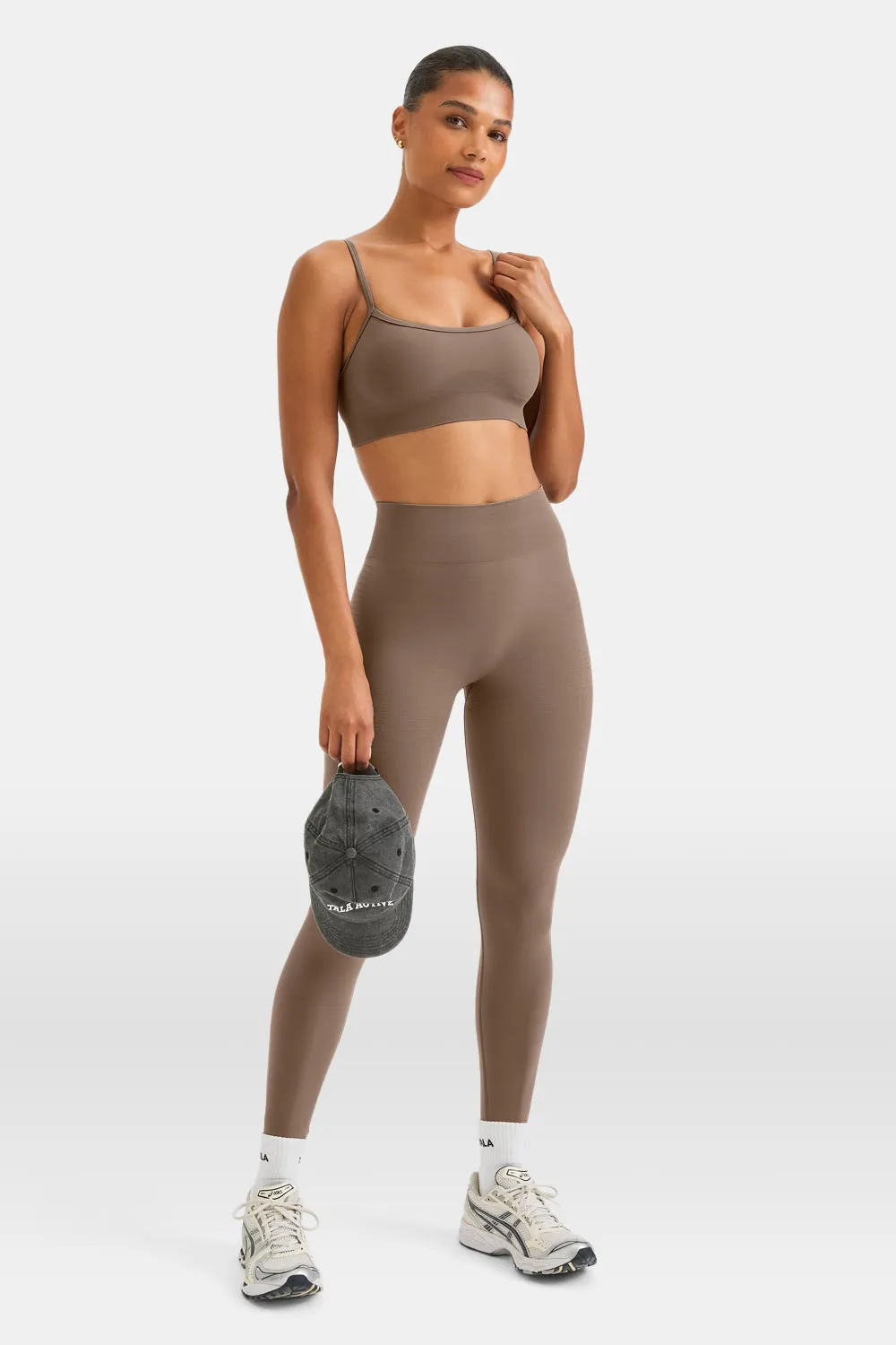 Sculpt Seamless Scrunch Legging - Taupe sold by TALA