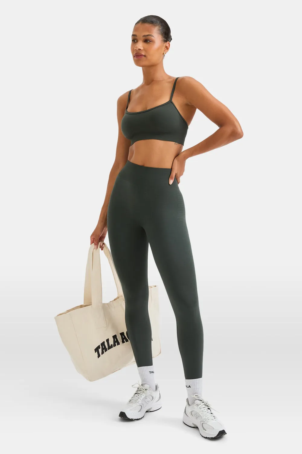 Sculpt Seamless Scrunch Legging - Slate Green sold by TALA