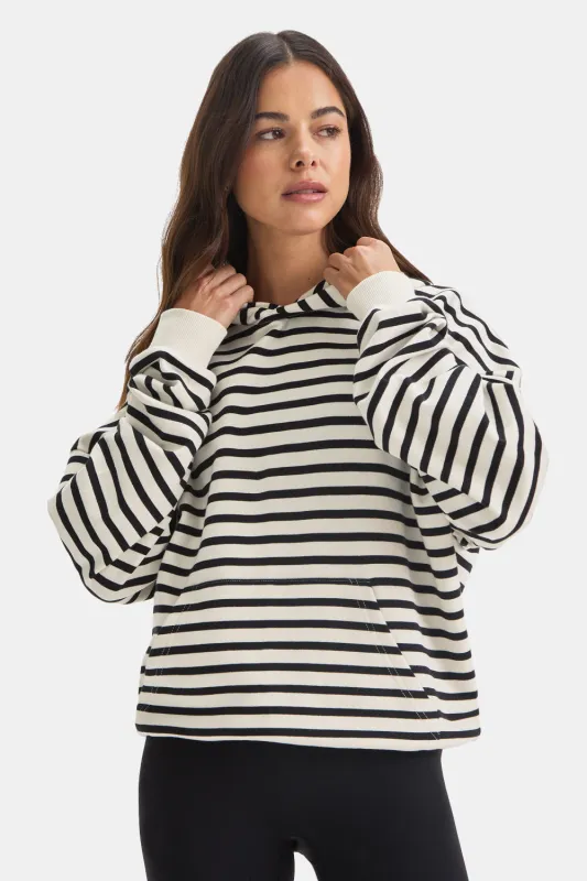 Girlfriend Hoodie - Stripe sold by TALA