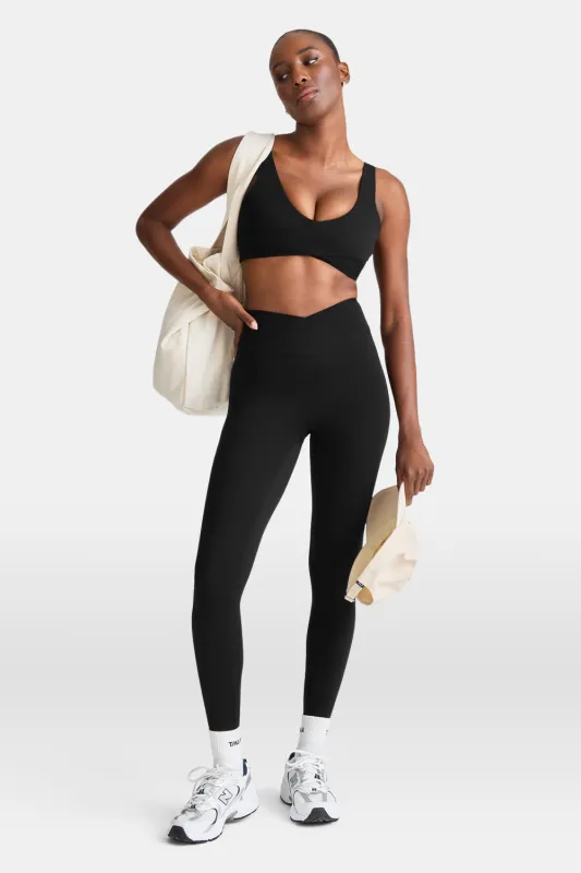 DayFlex Wrap No Front Seam Legging - Shadow Black sold by TALA