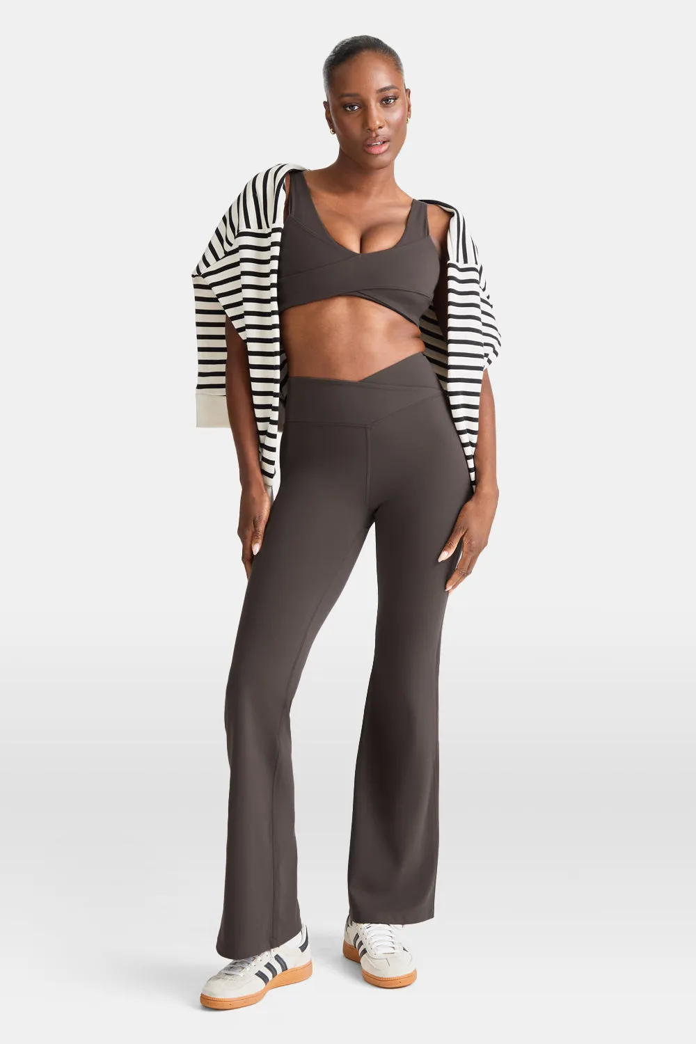 DayFlex Wrap Flared Yoga Pant - Mocha Brown sold by TALA product image thumbnail 5