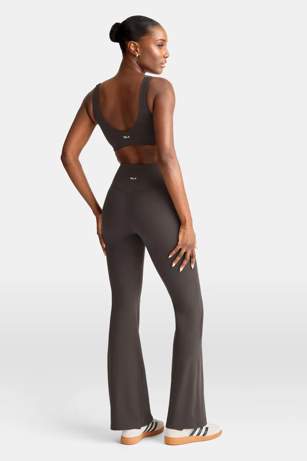 DayFlex Wrap Flared Yoga Pant - Mocha Brown sold by TALA product image thumbnail 3