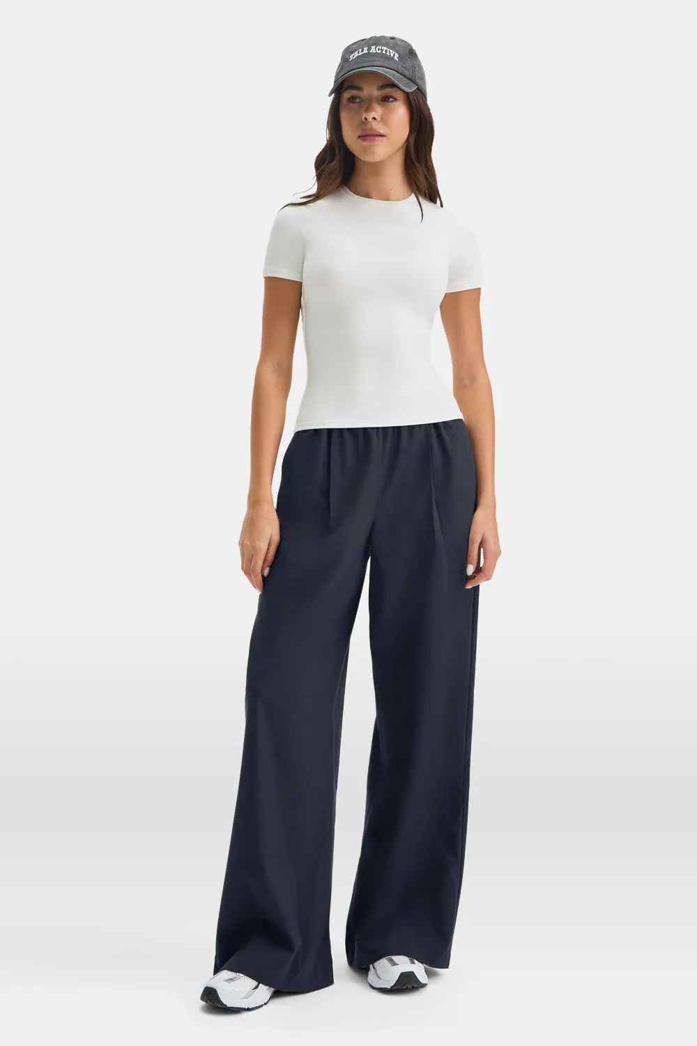Drawstring Wide Leg Trousers - Midnight Navy sold by TALA product image thumbnail 3