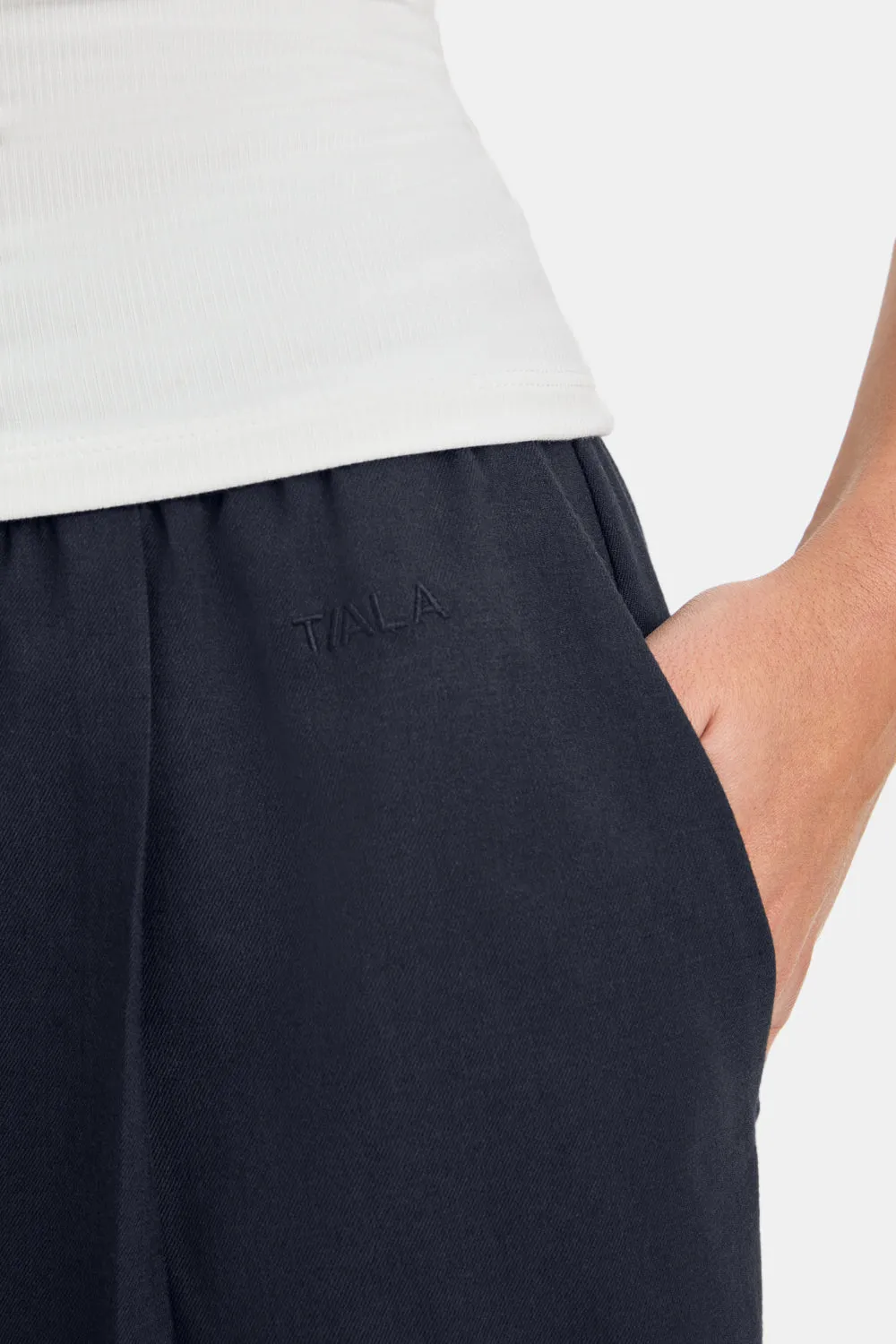 Drawstring Wide Leg Trousers - Midnight Navy sold by TALA product image thumbnail 4