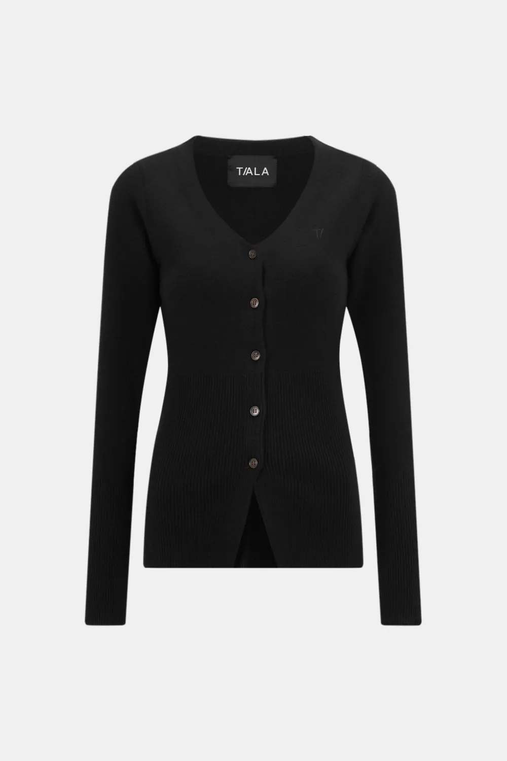 Knit-Waisted Cardigan - Black sold by TALA product image thumbnail 2