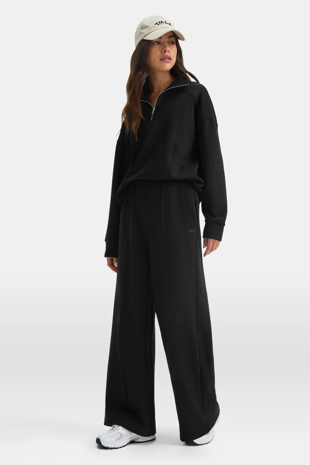 SoftSmart 1/4 Zip Sweatshirt - Black sold by TALA product image thumbnail 3