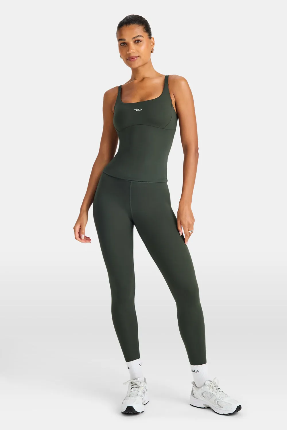 SkinLuxe High Waisted Legging - Dark Moss sold by TALA product image thumbnail 4