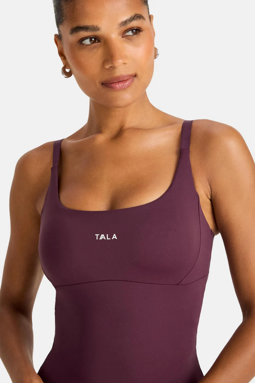 SkinLuxe Scoop Neck Full Length Vest - Fig sold by TALA product image thumbnail 5