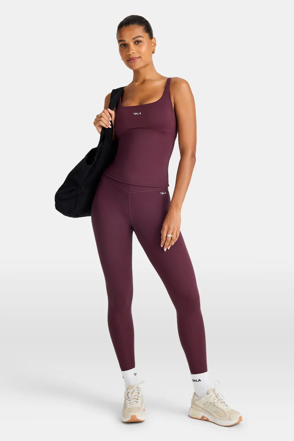 SkinLuxe Scoop Neck Full Length Vest - Fig sold by TALA product image thumbnail 4