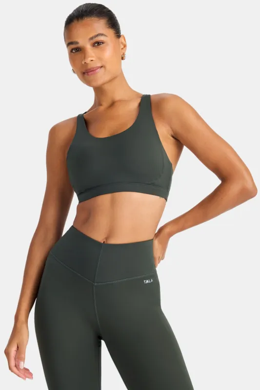 SkinLuxe Tank Sports Bra - Dark Moss sold by TALA