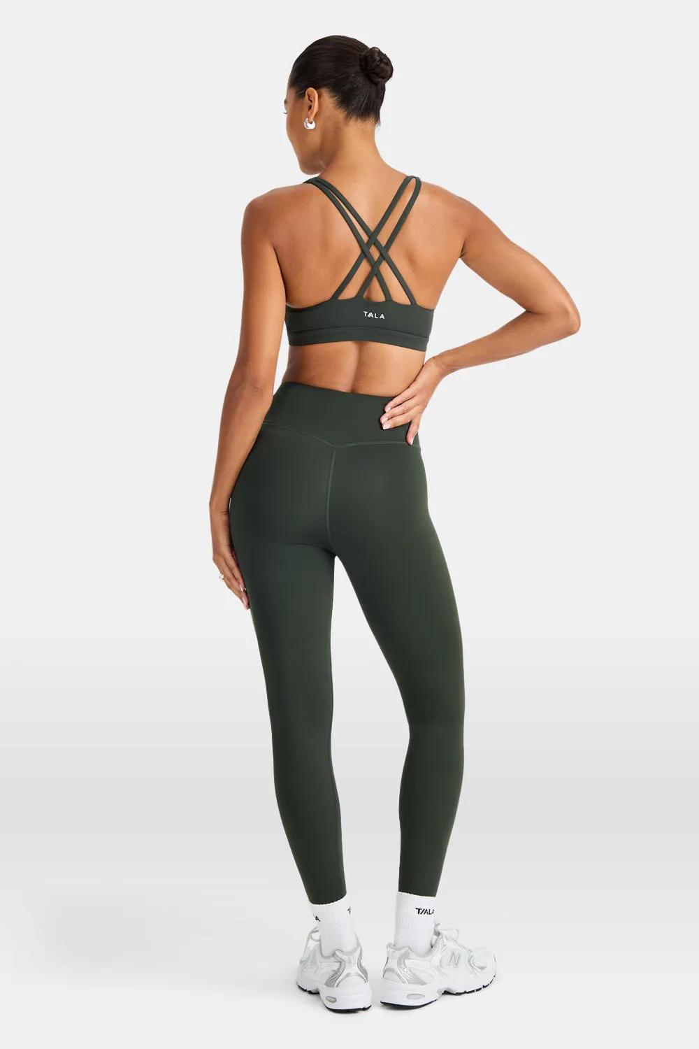 SkinLuxe Tank Sports Bra - Dark Moss sold by TALA product image thumbnail 5
