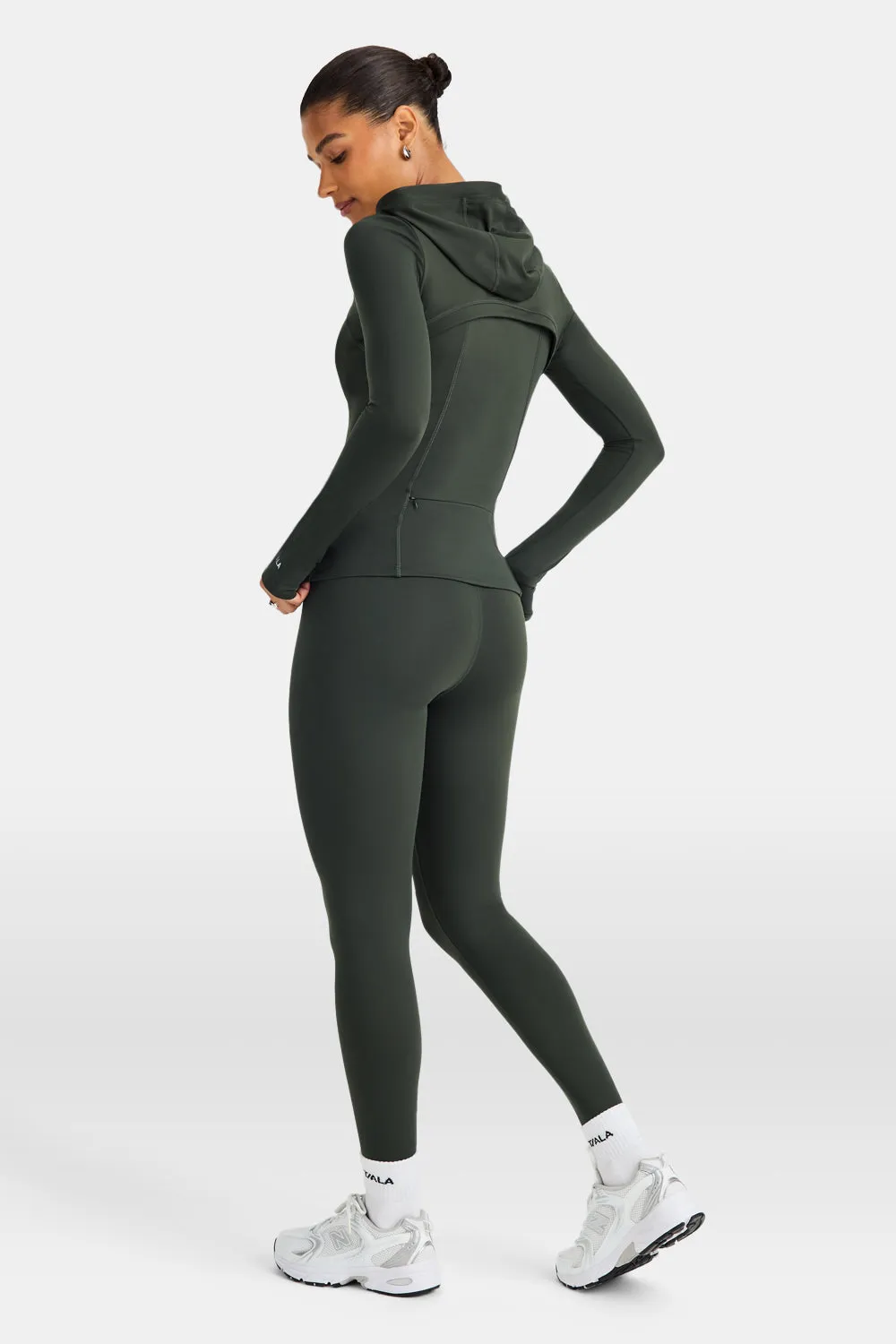 SkinLuxe Hooded Running Jacket - Dark Moss sold by TALA product image thumbnail 4