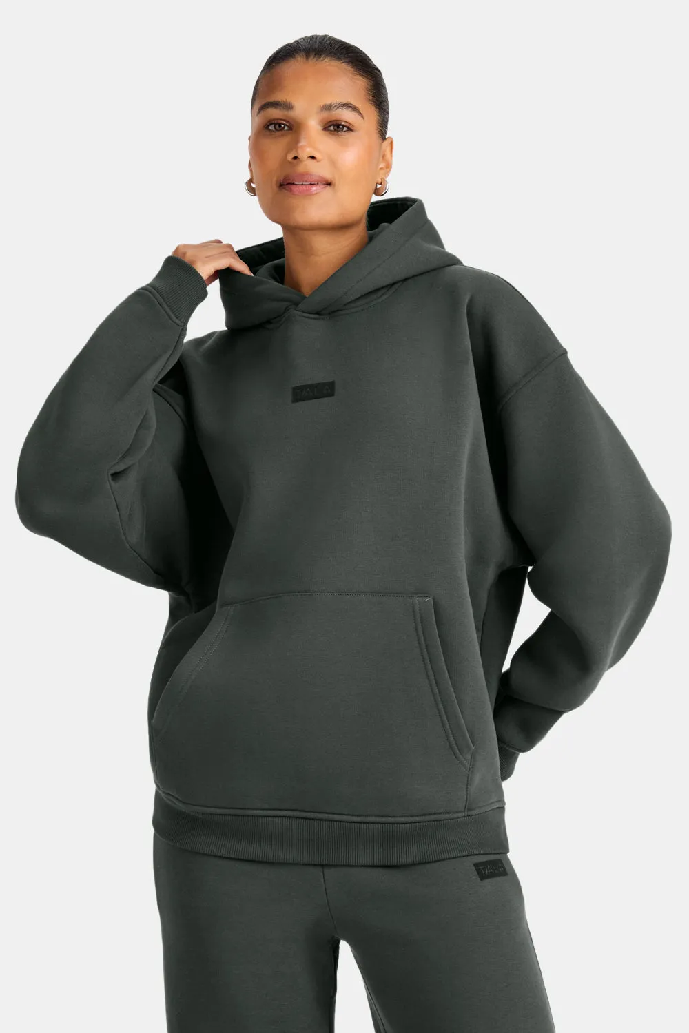 Outdoors Graphic Oversized Hoodie - Dark Moss sold by TALA
