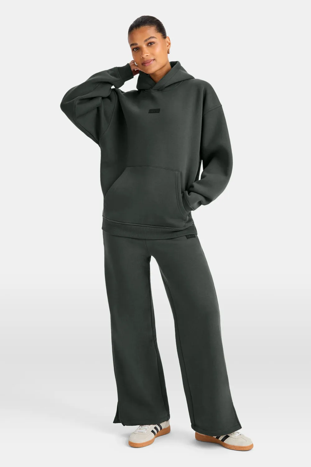 Outdoors Graphic Oversized Hoodie - Dark Moss sold by TALA product image thumbnail 4