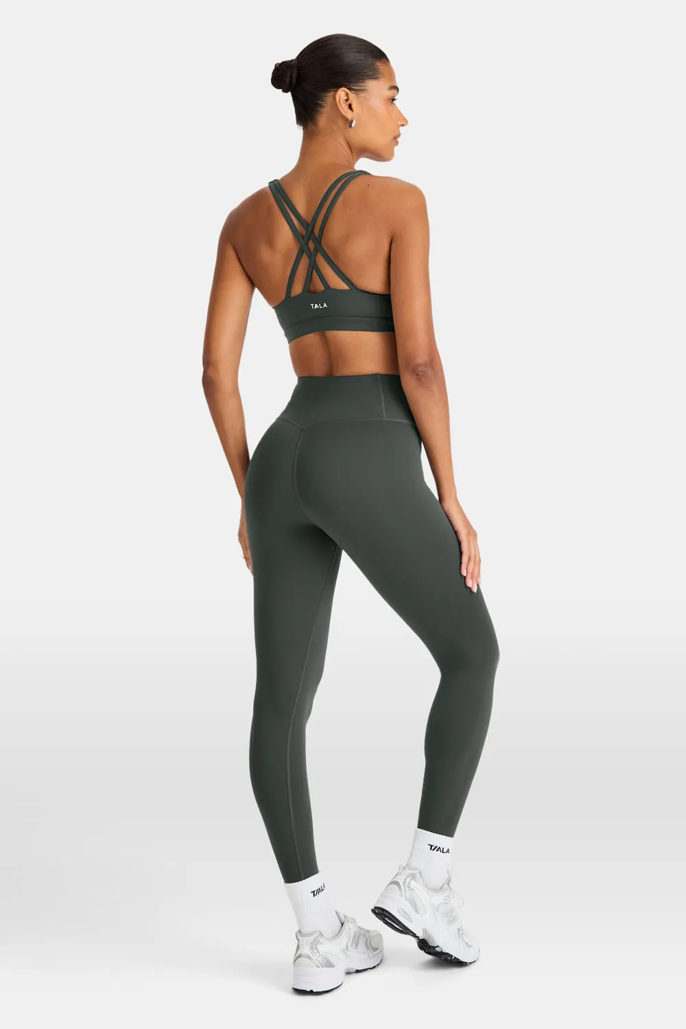 SkinLuxe V-Waist Legging - Dark Moss sold by TALA product image thumbnail 3
