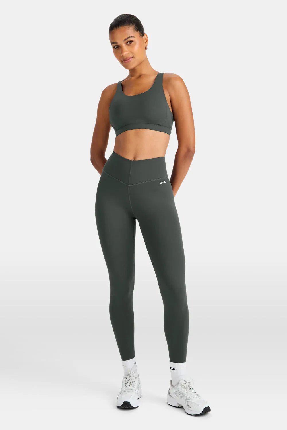 SkinLuxe V-Waist Legging - Dark Moss sold by TALA product image thumbnail 5
