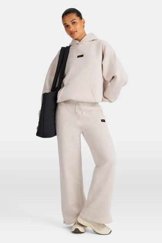 Wide Leg Jogger - Oat Marl sold by TALA