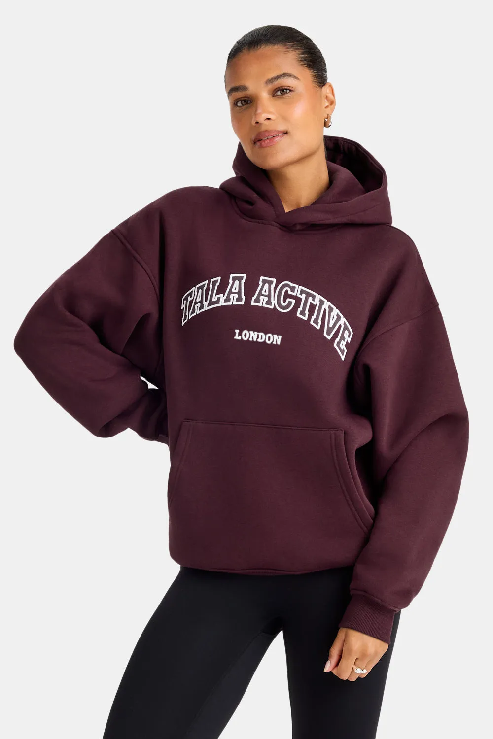 TALA Active Applique Hoodie - Fig sold by TALA