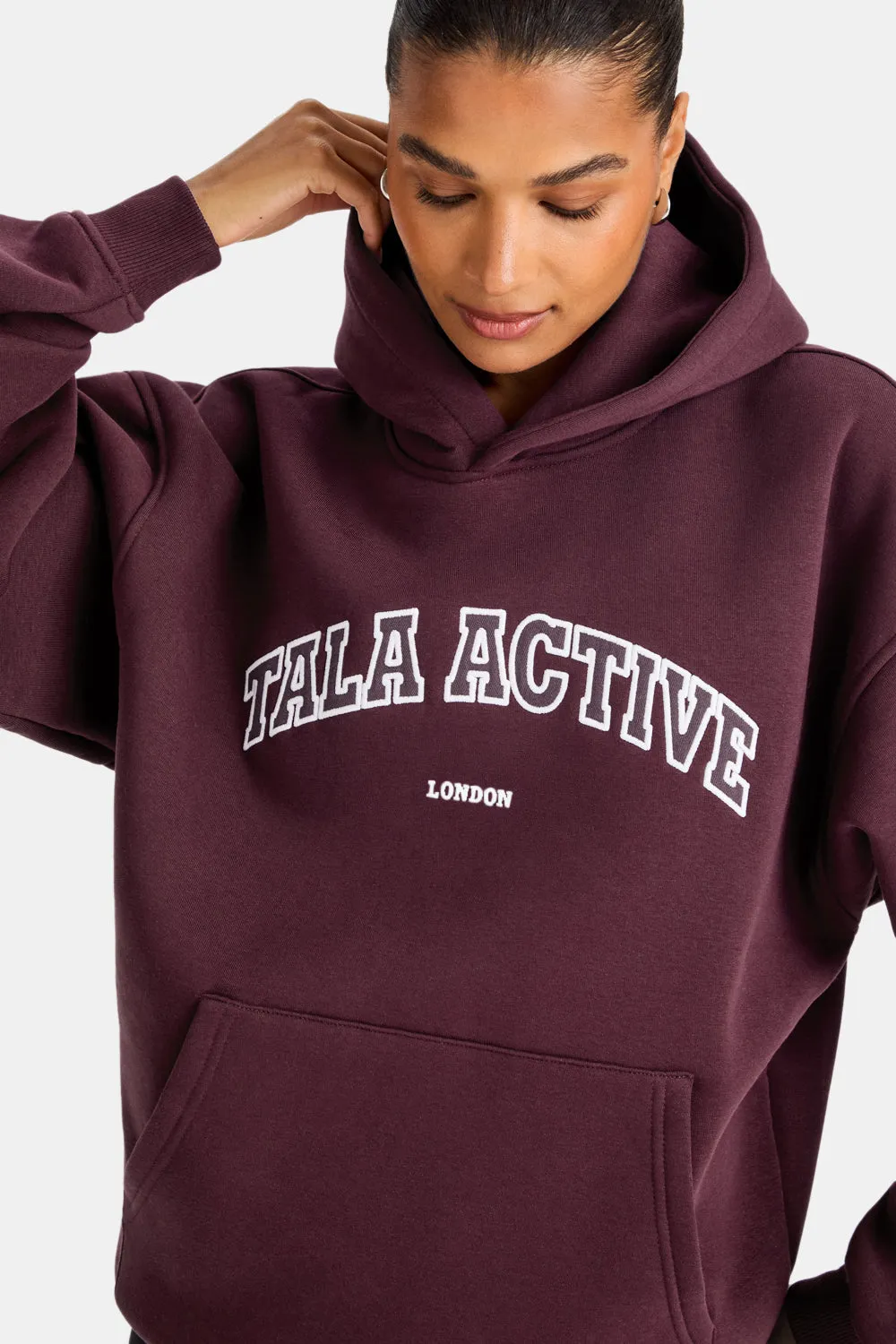 TALA Active Applique Hoodie - Fig sold by TALA product image thumbnail 3