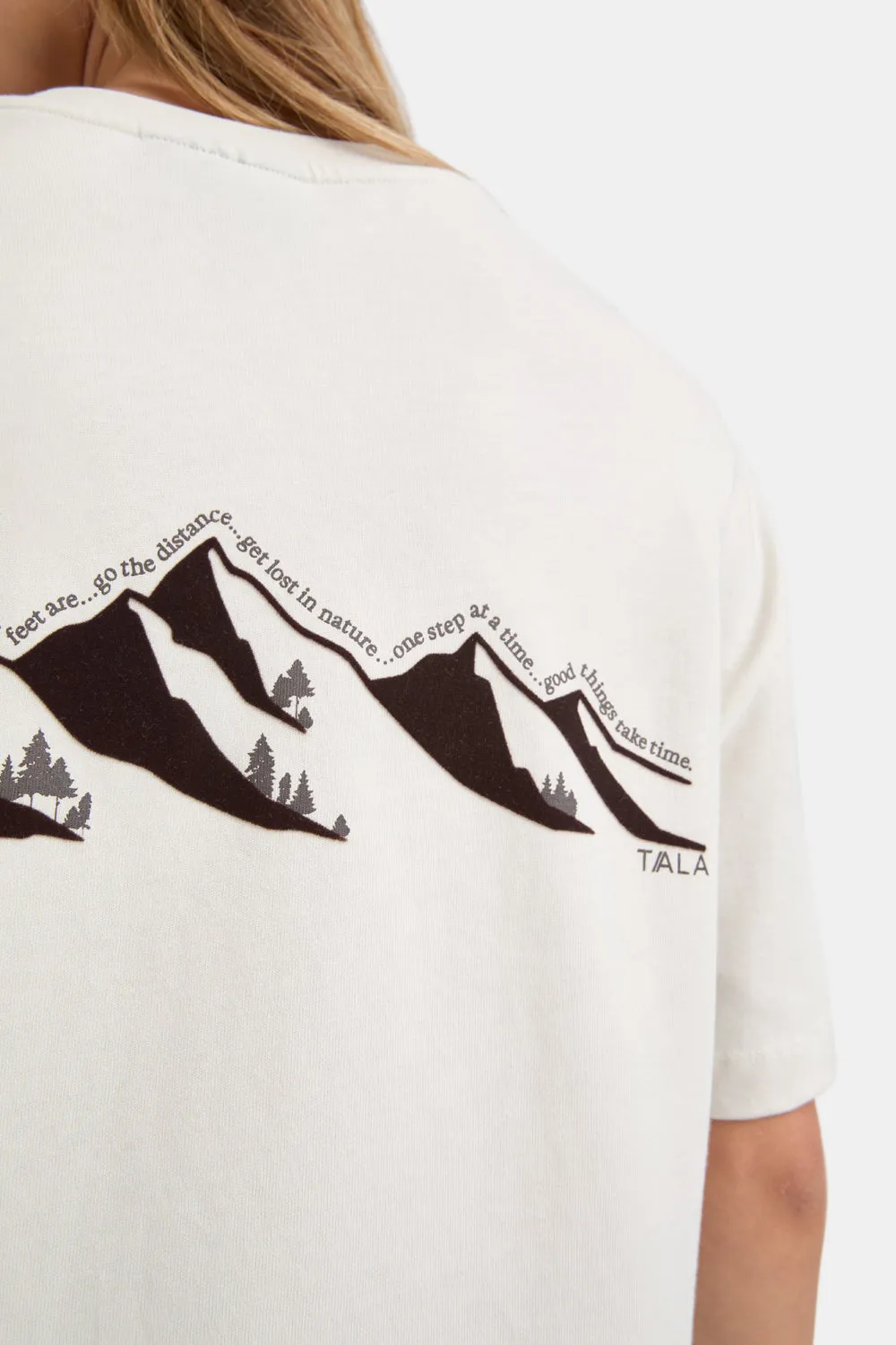Outdoors Graphic Tee - Ivory sold by TALA product image thumbnail 3