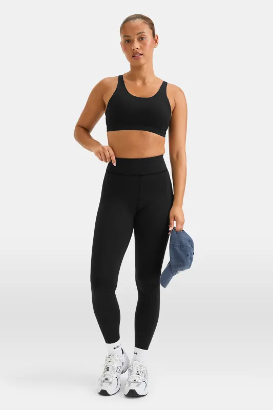 SkinLuxe Fleece High Waisted Legging - Shadow Black sold by TALA