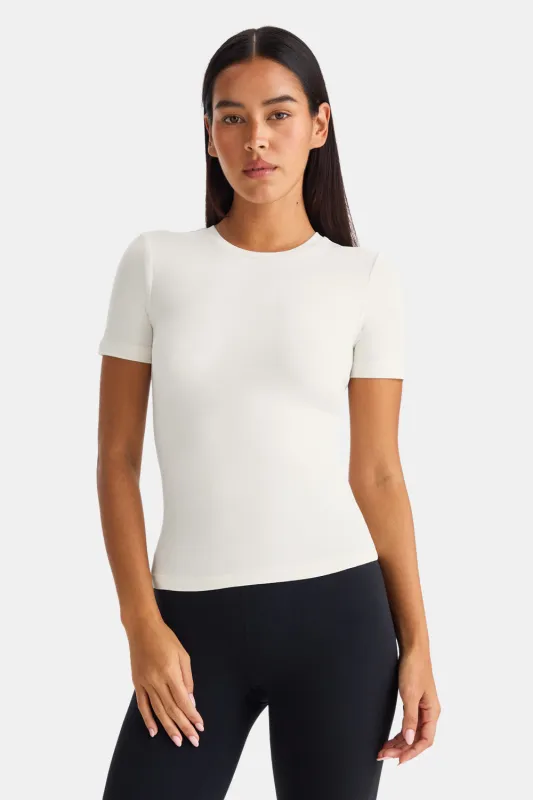365 Core Cotton Short Sleeve T-Shirt - Ivory sold by TALA