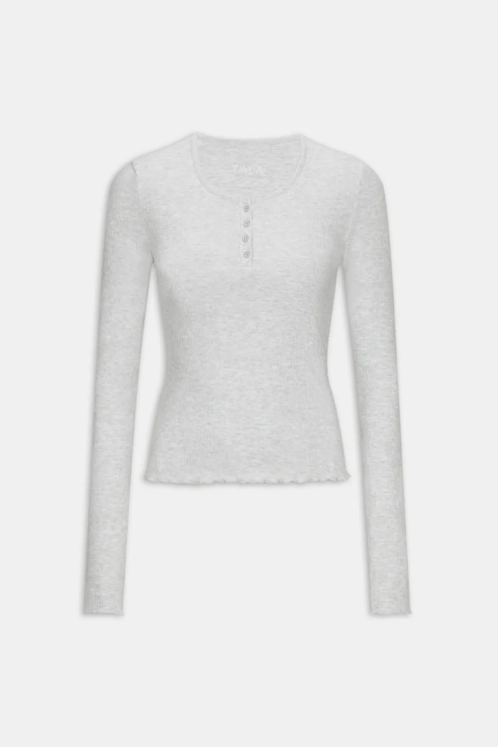 Henley Pyjama Top - Grey Marl sold by TALA product image thumbnail 2