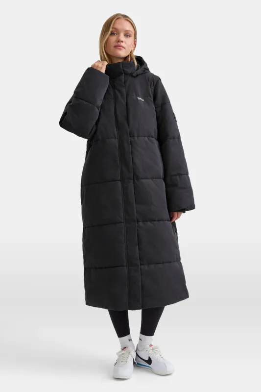Polar Longline Puffer Coat - Charcoal sold by TALA