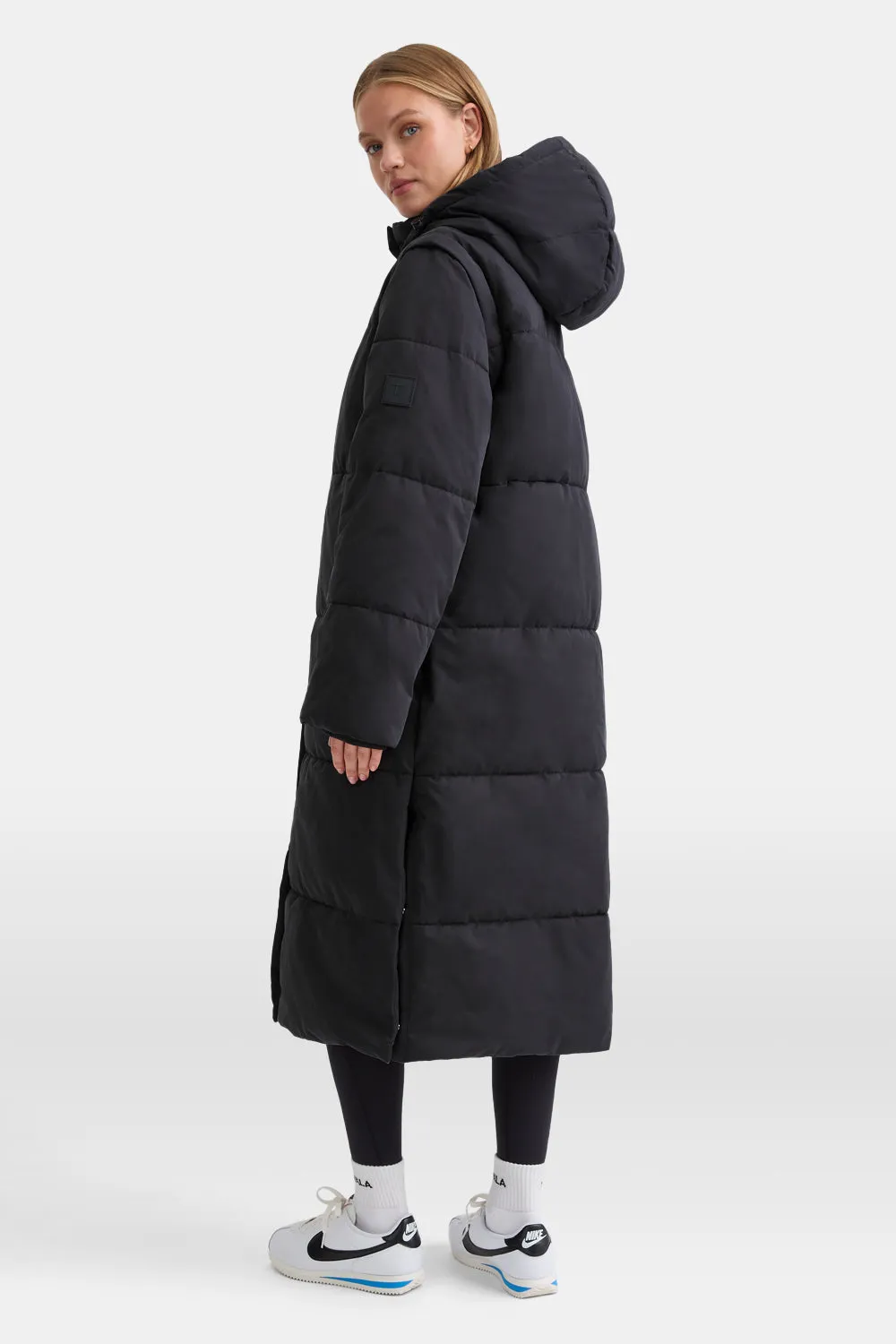 Polar Longline Puffer Coat - Charcoal sold by TALA product image thumbnail 4