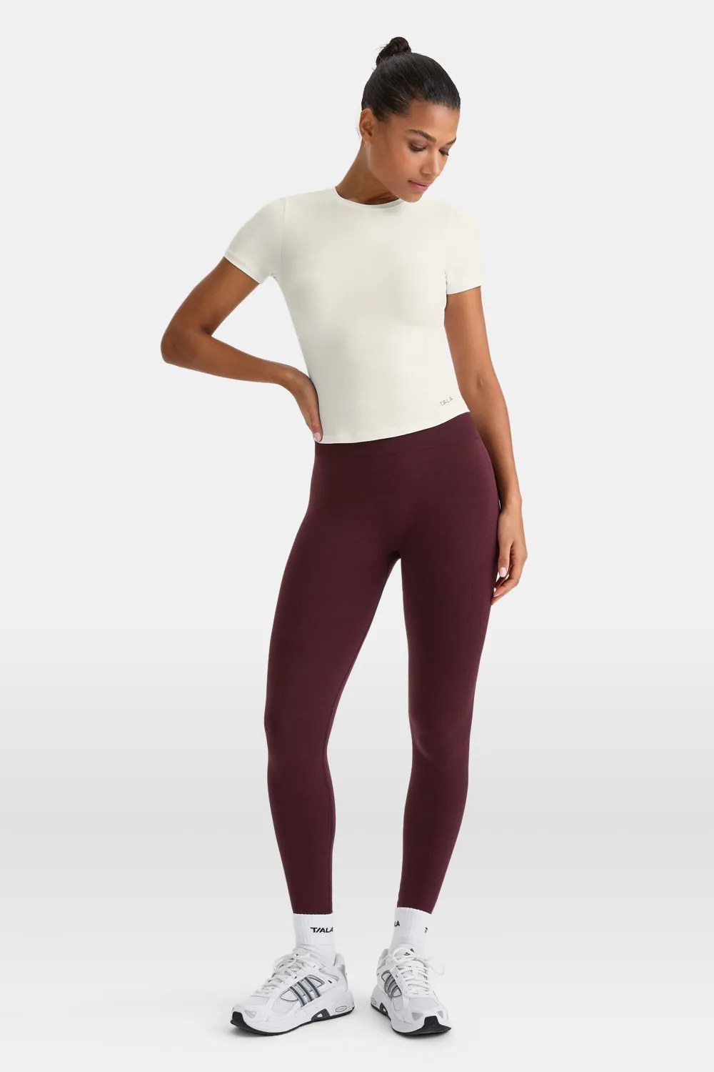 UltraLite Short Sleeve Active T-Shirt - Ivory sold by TALA product image thumbnail 5