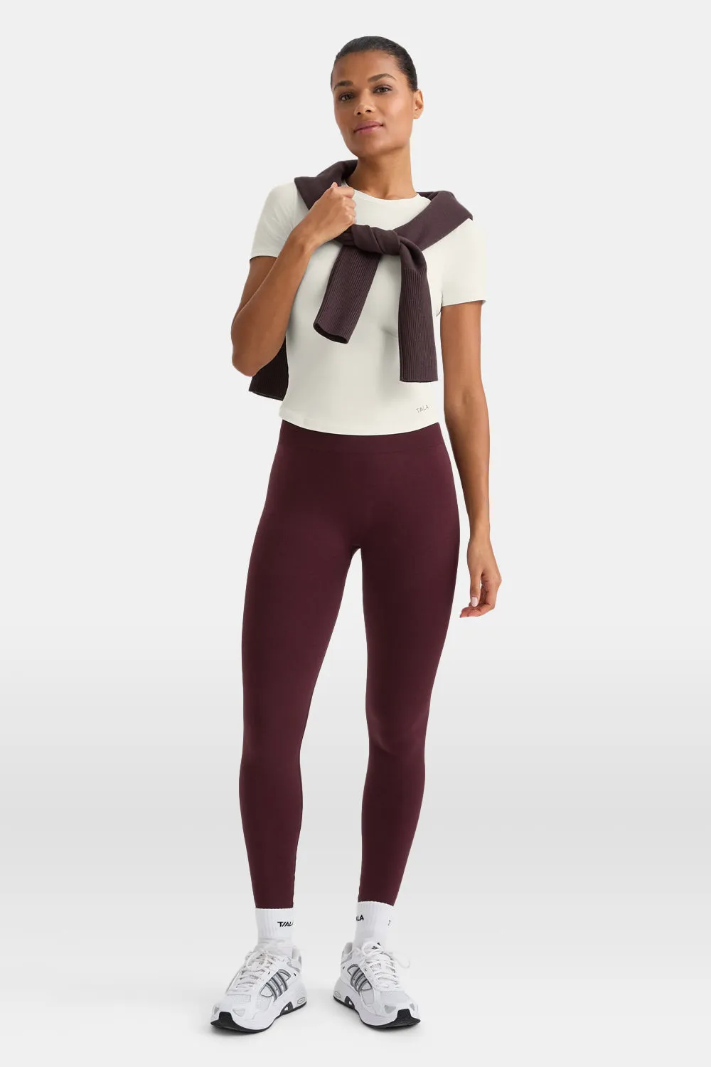 UltraLite Short Sleeve Active T-Shirt - Ivory sold by TALA product image thumbnail 3