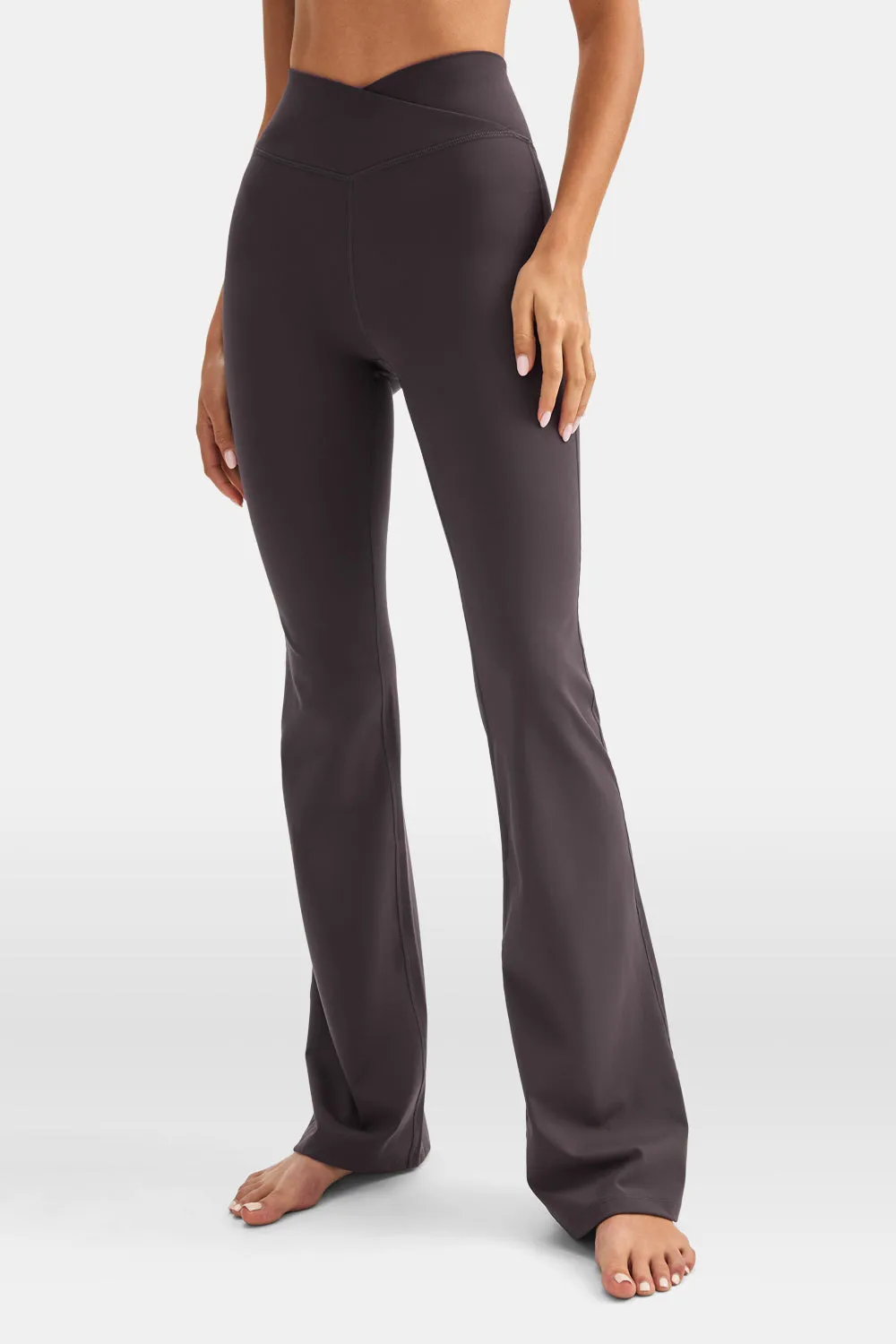 DayFlex Wrap Flared Yoga Pant - Cool Espresso sold by TALA product image thumbnail 4