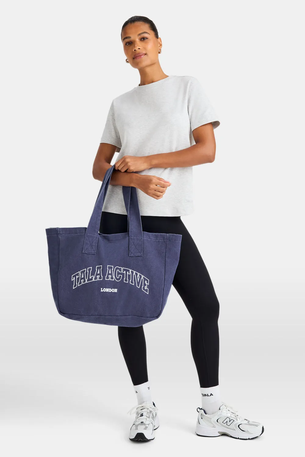TALA Active Applique Tote Bag - Washed Denim sold by TALA product image thumbnail 4