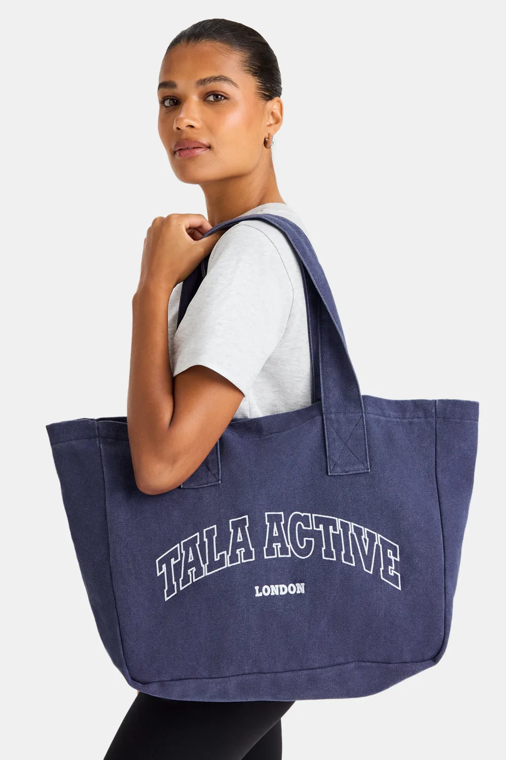 TALA Active Applique Tote Bag - Washed Denim sold by TALA product image thumbnail 2