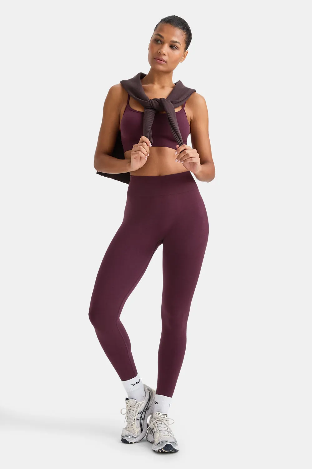 Sculpt Seamless Scrunch Legging - Fig sold by TALA