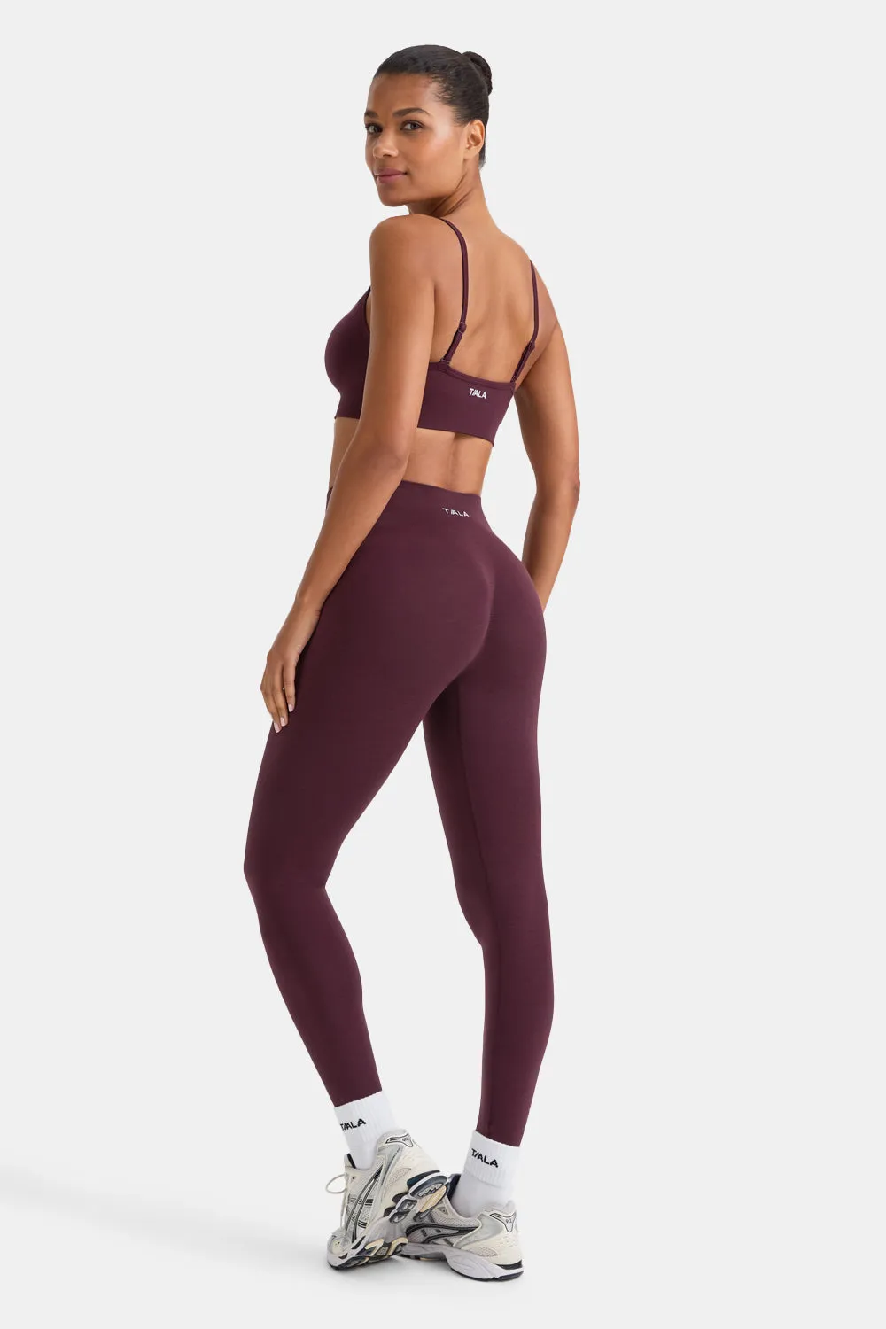 Sculpt Seamless Bandeau Sports Bra - Fig sold by TALA product image thumbnail 3