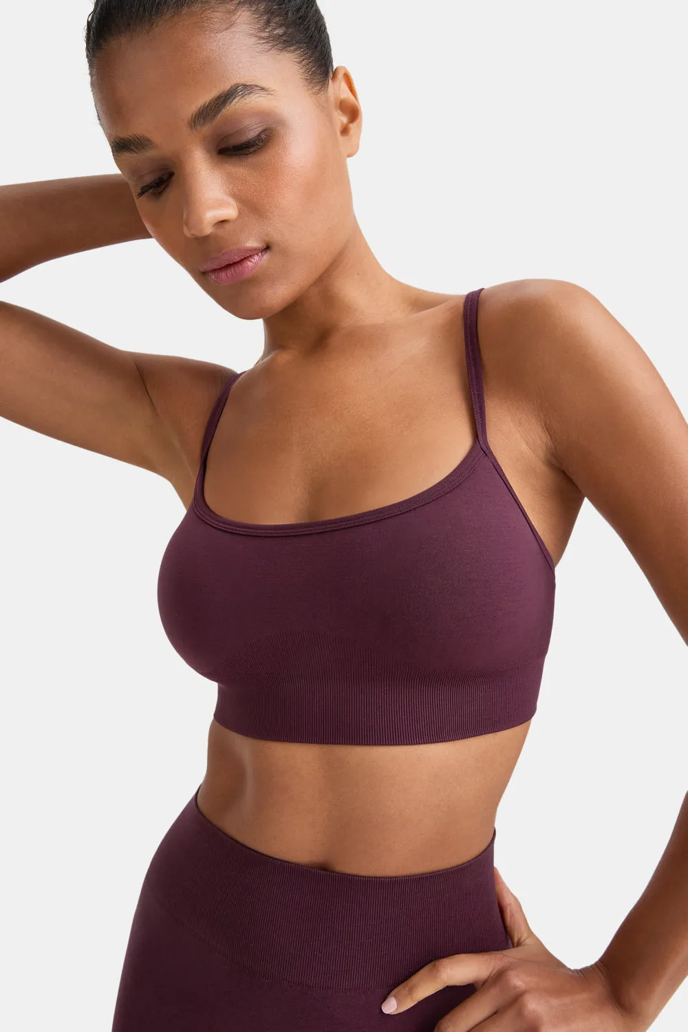Sculpt Seamless Bandeau Sports Bra - Fig sold by TALA product image thumbnail 5