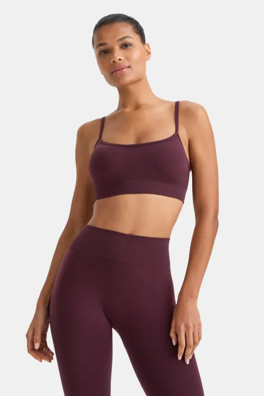 Sculpt Seamless Bandeau Sports Bra - Fig sold by TALA