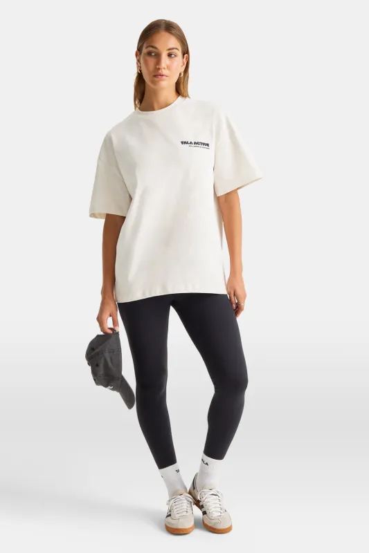 In Motion Graphic Tee - Ivory sold by TALA