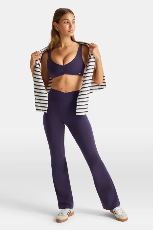 DayFlex Wrap Flared Yoga Pant - Purple Dusk sold by TALA