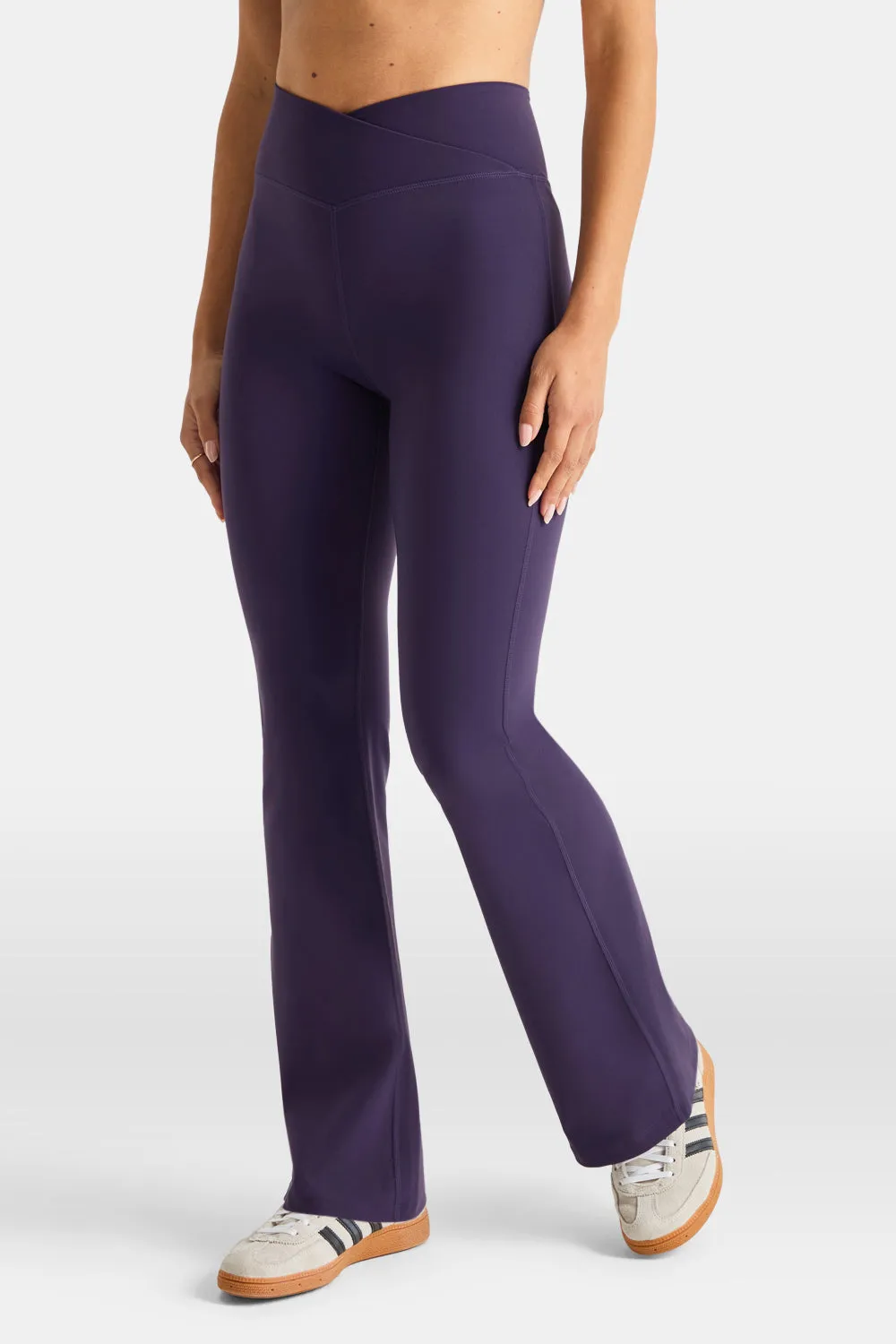 DayFlex Wrap Flared Yoga Pant - Purple Dusk sold by TALA product image thumbnail 3