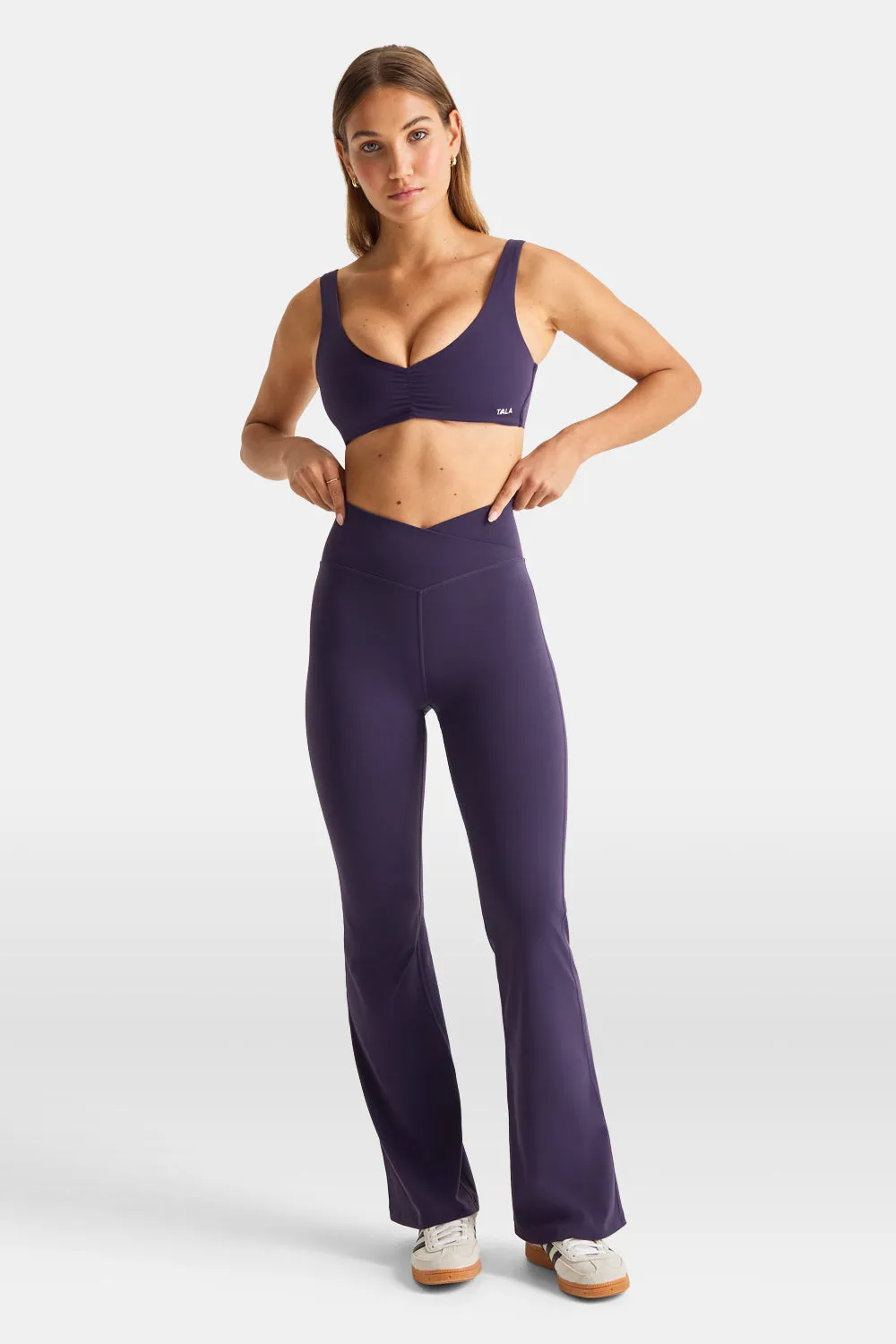 DayFlex Wrap Flared Yoga Pant - Purple Dusk sold by TALA product image thumbnail 5