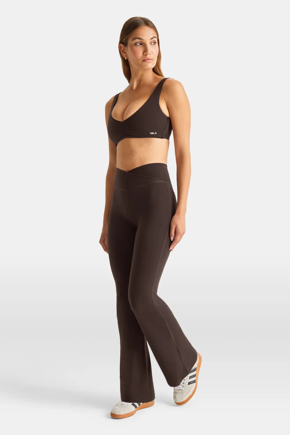 DayFlex Wrap Flared Yoga Pant - Americano sold by TALA product image thumbnail 4