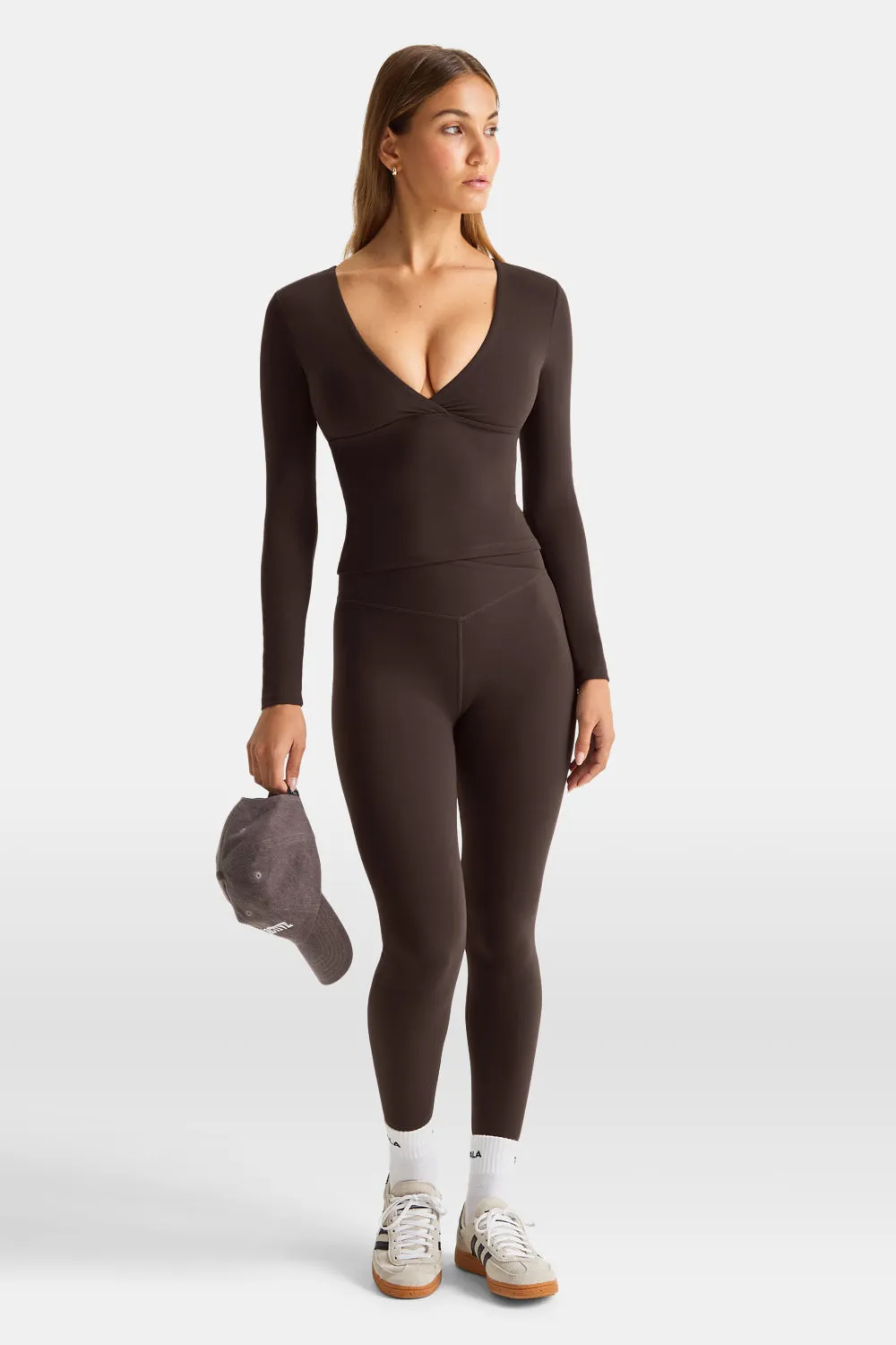 DayFlex V Neck Top - Americano sold by TALA product image thumbnail 3