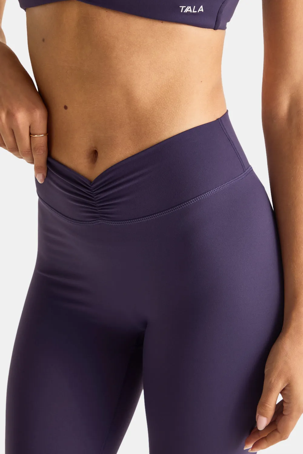 DayFlex Ruched Waist No Front Seam Legging - Purple Dusk sold by TALA product image thumbnail 3