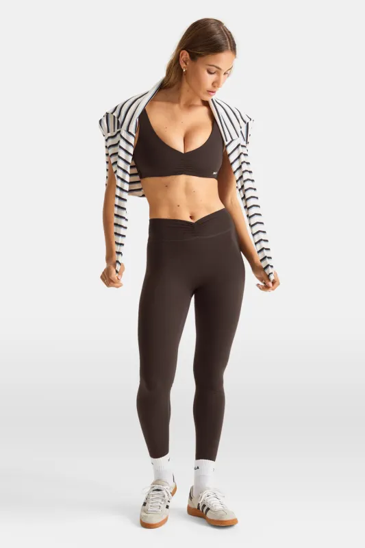 DayFlex Ruched Waist No Front Seam Legging - Americano sold by TALA